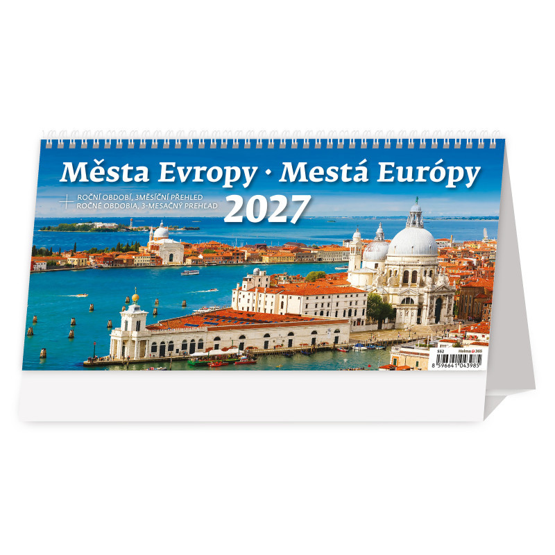 Kalendář stolní - Města Evropy / S54