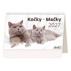 Kalendář stolní - Kočky / S34