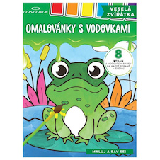 Omalovánky s vodovkami CONCORDE - Veselá zvířátka