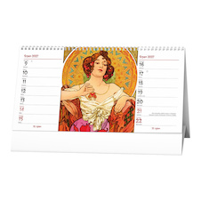 Kalendář stolní čtrnáctidenní - Alfons Mucha / BSH13