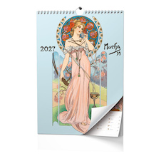 Kalendář nástěnný - Alfons Mucha / BNF13