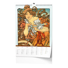 Kalendář nástěnný - Alfons Mucha / BNF13