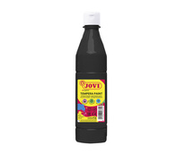 Tekuté temperové barvy JOVI v lahvi - 500 ml / černá