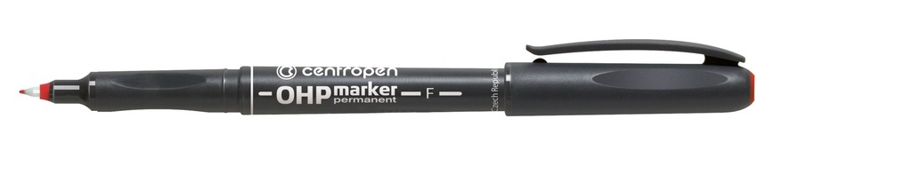 Popisovač Centropen Permanent OHP 2636 / červená