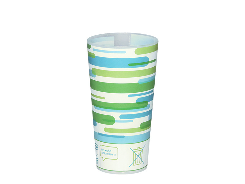 Dekos plastový kelímek ECO 300 ml barevný