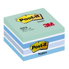 Samolepicí bločky Post-it kostky - modré odstíny / 450 lístků