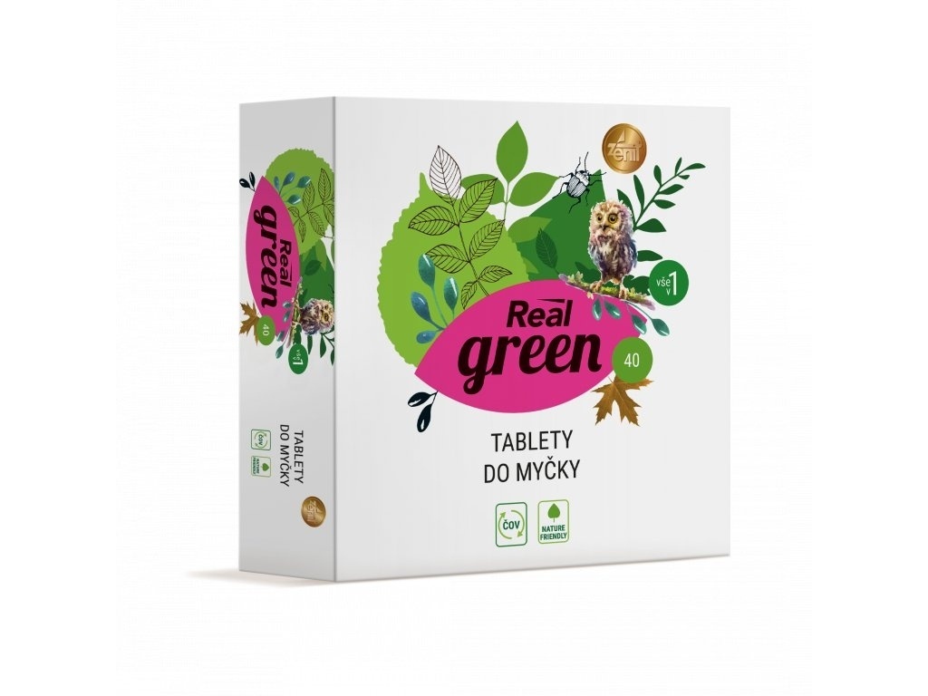 Real Green ECO tablety do myčky 40 ks