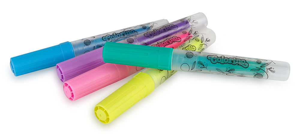 Popisovač křídový na sklo / 5 ks / pastel